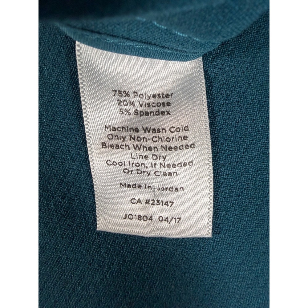 Talbots Hampshire Curvy Ankle Pants Teal Women's Size 20 Chic Meets Comfort - Picture 5 of 11